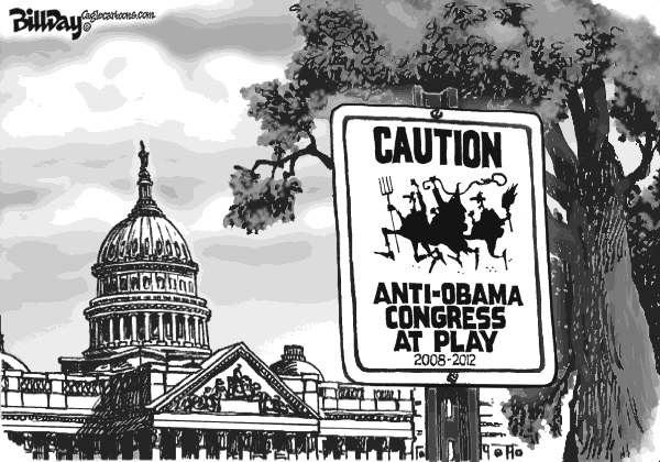 Bill Day - Cagle Cartoons - Congress at Play - English - Congress, Anti-Obama, legislation, GOP