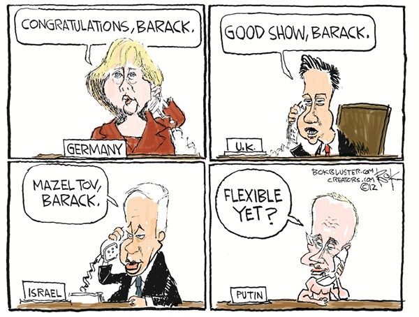 Congratulations Barack © Chip Bok,The Akron (Ohio) Beacon Journal,obama,election,winner,putin,obama-wins-2012
