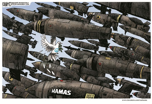 Hamas © Michael Ramirez,Investors Business Daily,hamas,fighting,violence,gaza fighting