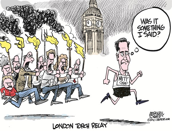 London Torch Relay © Marshall Ramsey,The Clarion Ledger, Jackson Mississippi,romney,olympics,london,gaffe,torch,relay,british,comments,,romney olympics